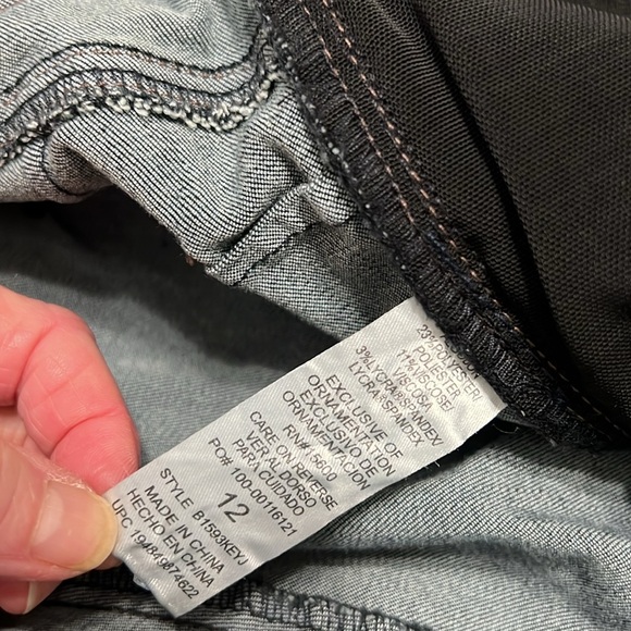 Democracy Ab Solution Ankle Skimmer Jeans Dark Blue Size 12 - Picture 6 of 9